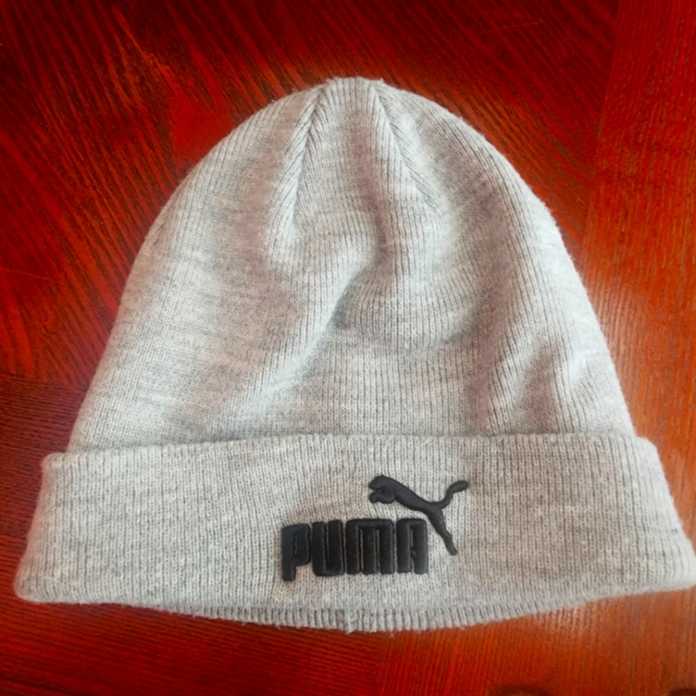 Puma Unisex Light Gray Beanie